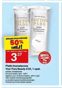 Twój Market Płatki kosmetyczne owalne Your Pure Beauty oferta