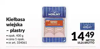 Makro Kiełbasa wiejska plastry Morliny oferta