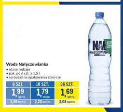 Makro Woda mineralna niegazowana Nałęczowianka oferta