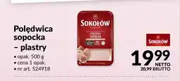 Makro Polędwica sopocka plastry Sokołów oferta