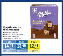 Makro Alpejskie Mleczko o smaku czekoladowym Milka oferta