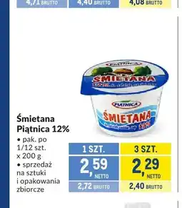 Makro Śmietana Piątnica 12% oferta