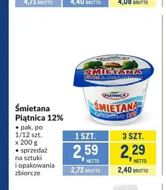 Makro Śmietana Piątnica 12% oferta