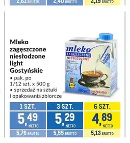 Makro Mleko zagęszczone niesłodzone light Gostyńskie oferta