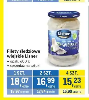Makro Filety śledziowe wiejskie Lisner oferta