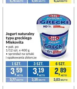 Makro Jogurt naturalny typu greckiego Mlekovita oferta