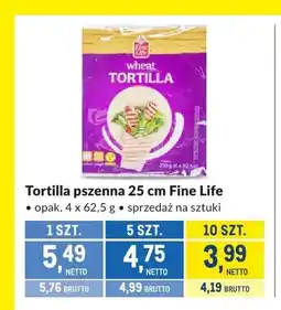 Makro Tortilla pszenna Fine Life oferta