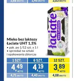 Makro Mleko bez laktozy Łaciate UHT 1,5% oferta