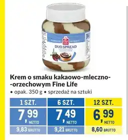 Makro Krem o smaku kakaowo-mleczno-orzechowym Fine Life oferta