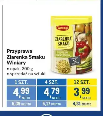 Makro Przyprawa Ziarenka Smaku Winiary oferta
