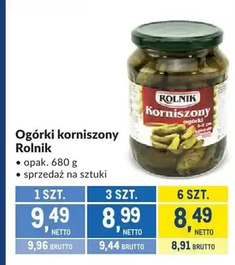 Makro Ogórki korniszony Rolnik oferta