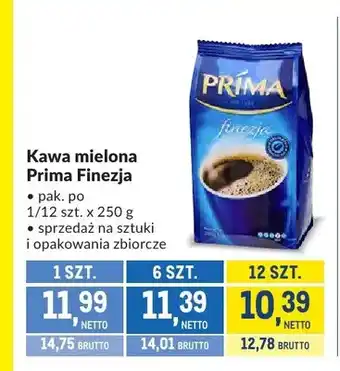 Makro Kawa mielona Prima Finezja oferta