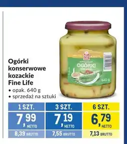 Makro Ogórki konserwowe kozackie Fine Life oferta