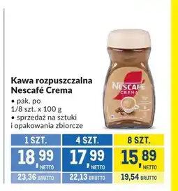 Makro Kawa rozpuszczalna Nescafé Crema oferta