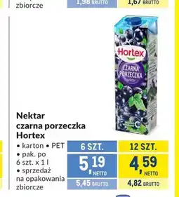 Makro Nektar czarna porzeczka Hortex 6-pak oferta