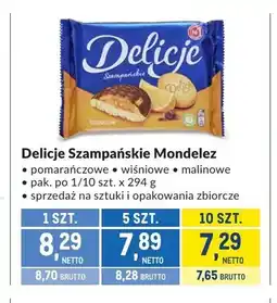 Makro Delicje Szampańskie Mondelez pomarańczowe oferta