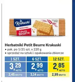 Makro Herbatniki Petit Beurre Krakuski oferta