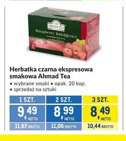 Makro Herbatka czarna ekspresowa smakowa Ahmad Tea oferta