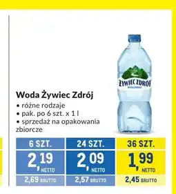 Makro Woda Żywiec Zdrój 6-pak oferta