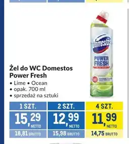 Makro Żel do WC Domestos Power Fresh Ocean oferta