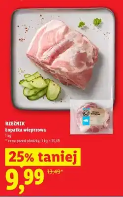 Lidl Łopatka wieprzowa Rzeźnik oferta
