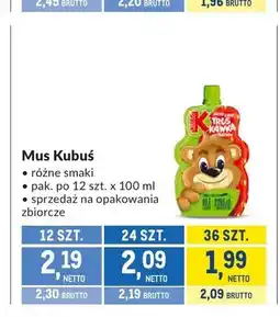 Makro Mus Kubuś 12-pak oferta