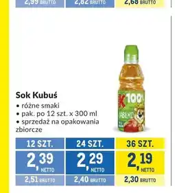Makro Sok Kubuś 12-pak oferta