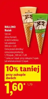 Lidl Lody rożek Ballino adwokat oferta