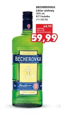 Kaufland Likier ziołowy Becherovka oferta