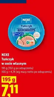 Lidl Tuńczyk jednolity w sosie własnym Nixe oferta
