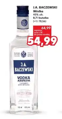 Kaufland Wódka J.A. Baczewski oferta