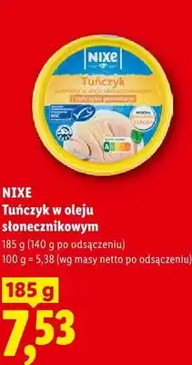 Lidl Tuńczyk w oleju słonecznikowym Nixe oferta