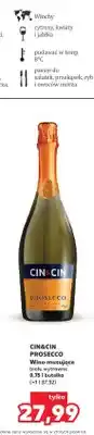 Kaufland Wino musujące Cin&Cin Prosecco białe wytrawne oferta