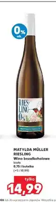 Kaufland Wino bezalkoholowe białe Matylda Müller Riesling oferta