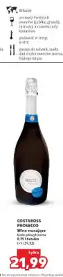 Kaufland Wino musujące Costaross Prosecco białe półwytrawne oferta