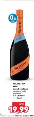 Kaufland Wino bezalkoholowe musujące białe wytrawne Mionetto oferta