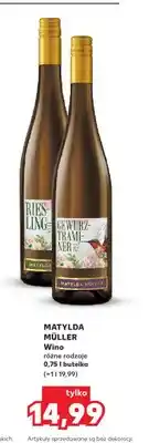 Kaufland Wino białe Matylda Müller Riesling oferta