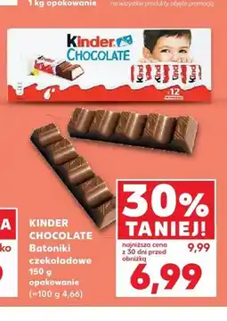 Kaufland Batoniki czekoladowe Kinder Chocolate oferta