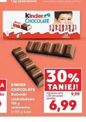 Kaufland Batoniki czekoladowe Kinder Chocolate oferta