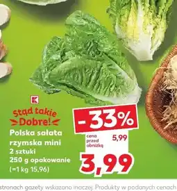 Kaufland Sałata rzymska mini polska oferta