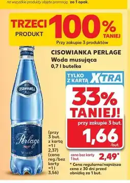Kaufland Woda musująca Cisowianka Perlage oferta