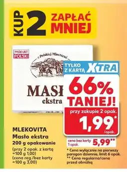 Kaufland Masło ekstra Mlekovita oferta