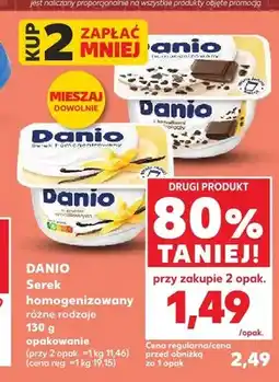 Kaufland Serek homogenizowany Danio z kawałkami czekolady oferta