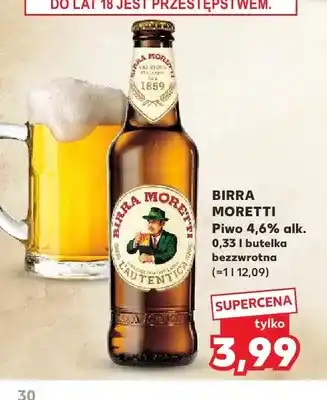 Kaufland Piwo Birra Moretti oferta