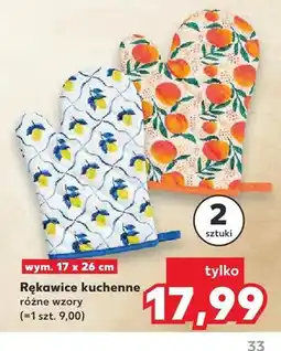 Kaufland Rękawice kuchenne 17x26 cm 2-pak oferta
