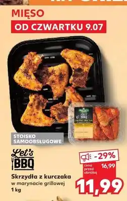 Kaufland Skrzydła z kurczaka w marynacie grillowej Let's BBQ oferta