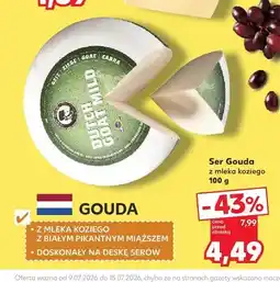 Kaufland Ser Gouda z mleka koziego Dutch Goat Mild oferta