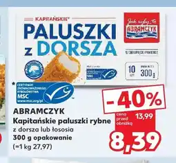 Kaufland Kapitańskie paluszki rybne z łososia Abramczyk oferta