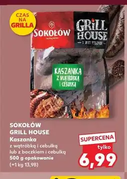Kaufland Kaszanka z wątróbką i cebulką Sokołów Grill House oferta