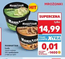 Kaufland Lody Manhattan Classic White Chocolate Pistachio oferta